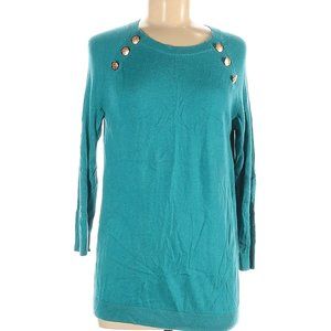 IVN*The Limited Teal BOHO Pullover Sweater
